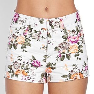 Floral Denim Shorts!